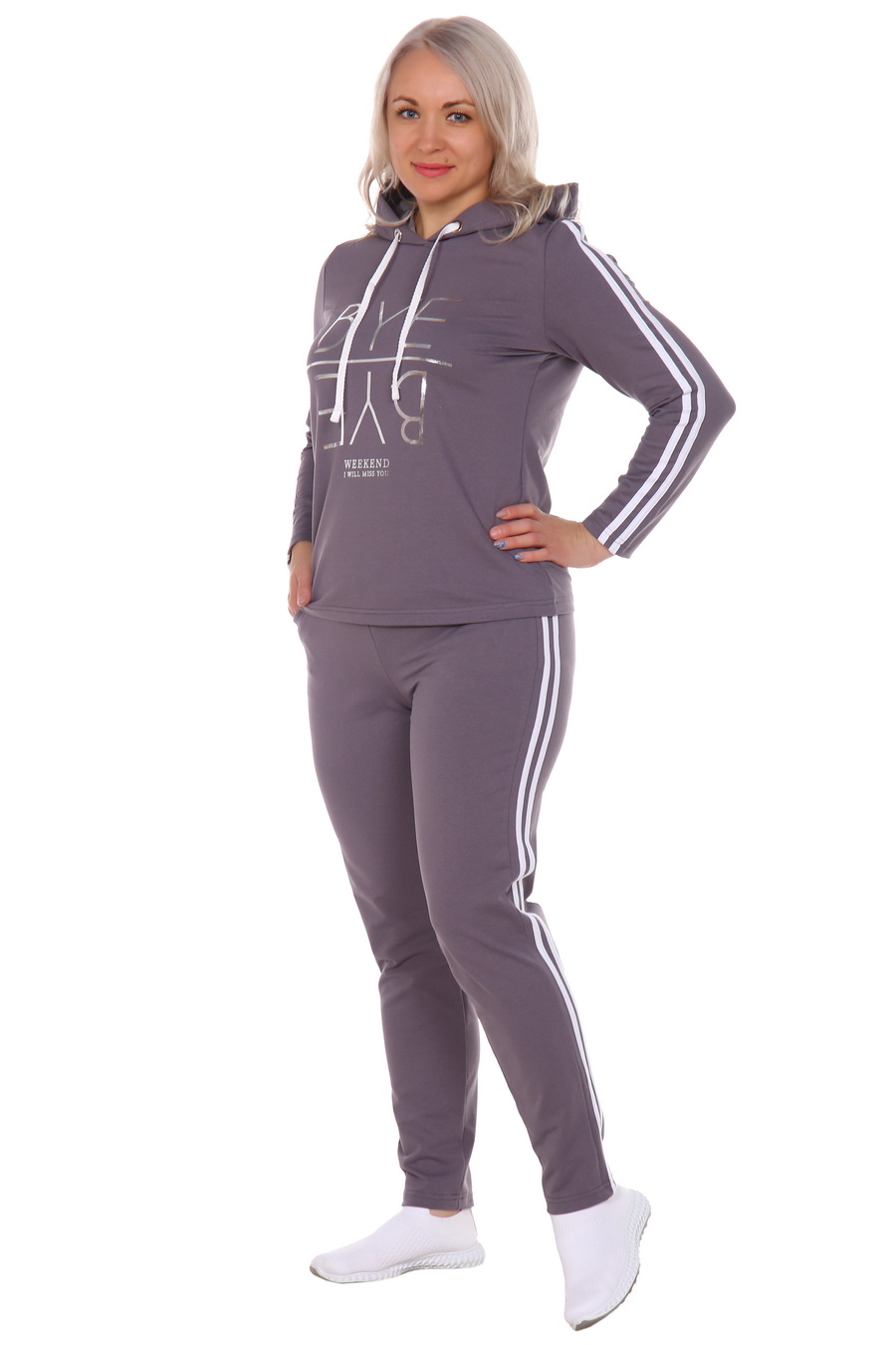 Фото товара 20058, серый спортивный костюм